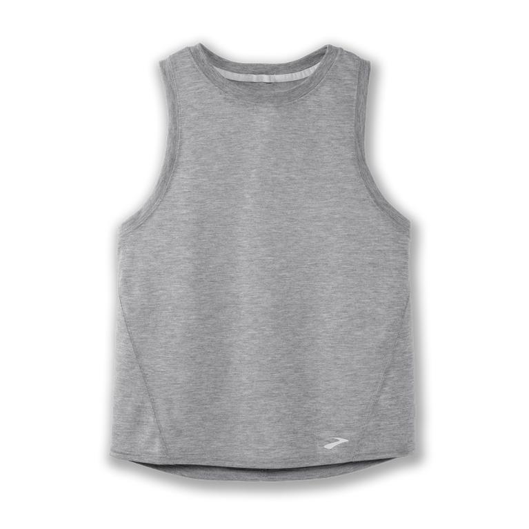 Brooks DISTANCE Running Tank Top Womens Online - Heather Ash/Grey (VQR475308)